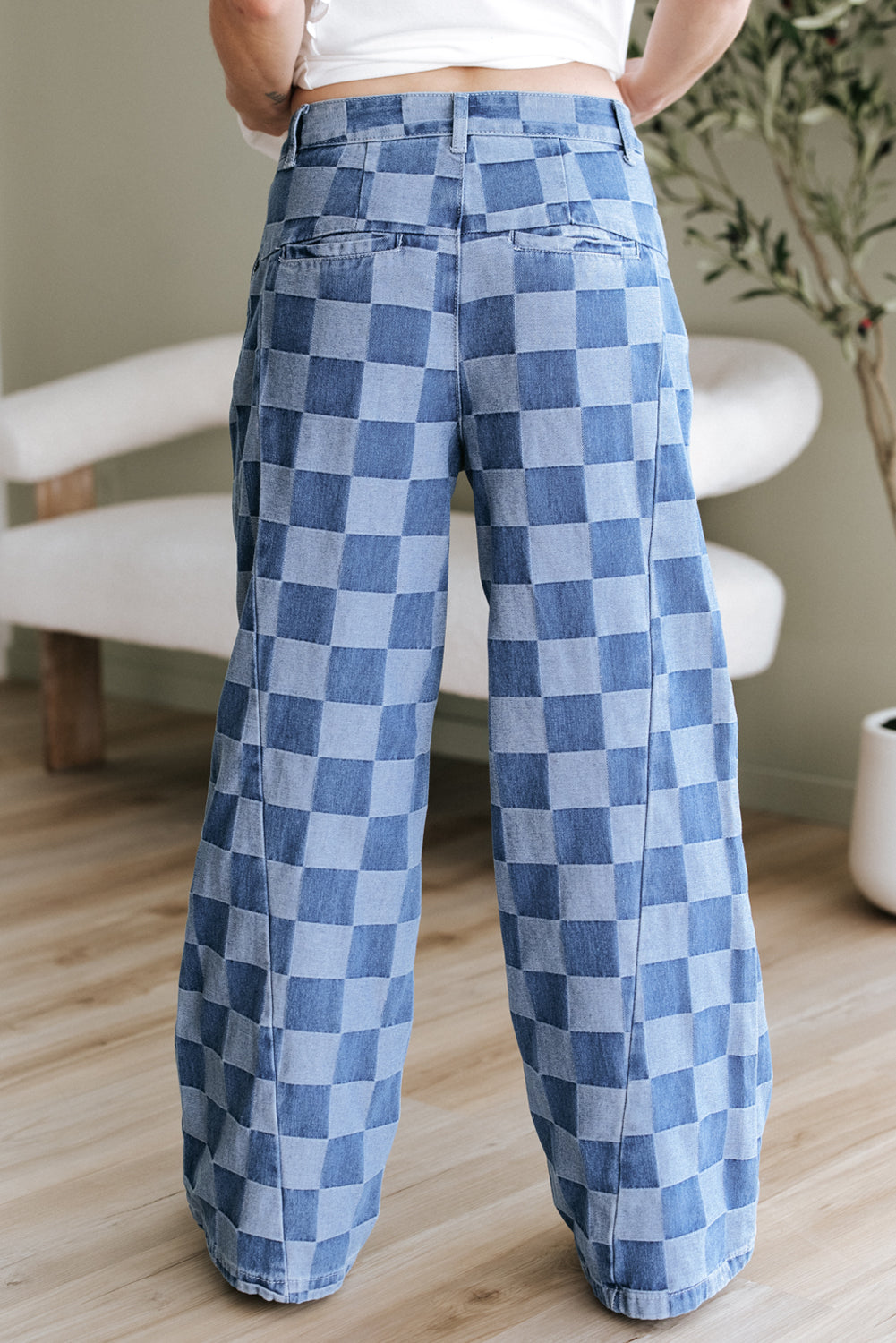 Pantalón Vaquero Cuadros