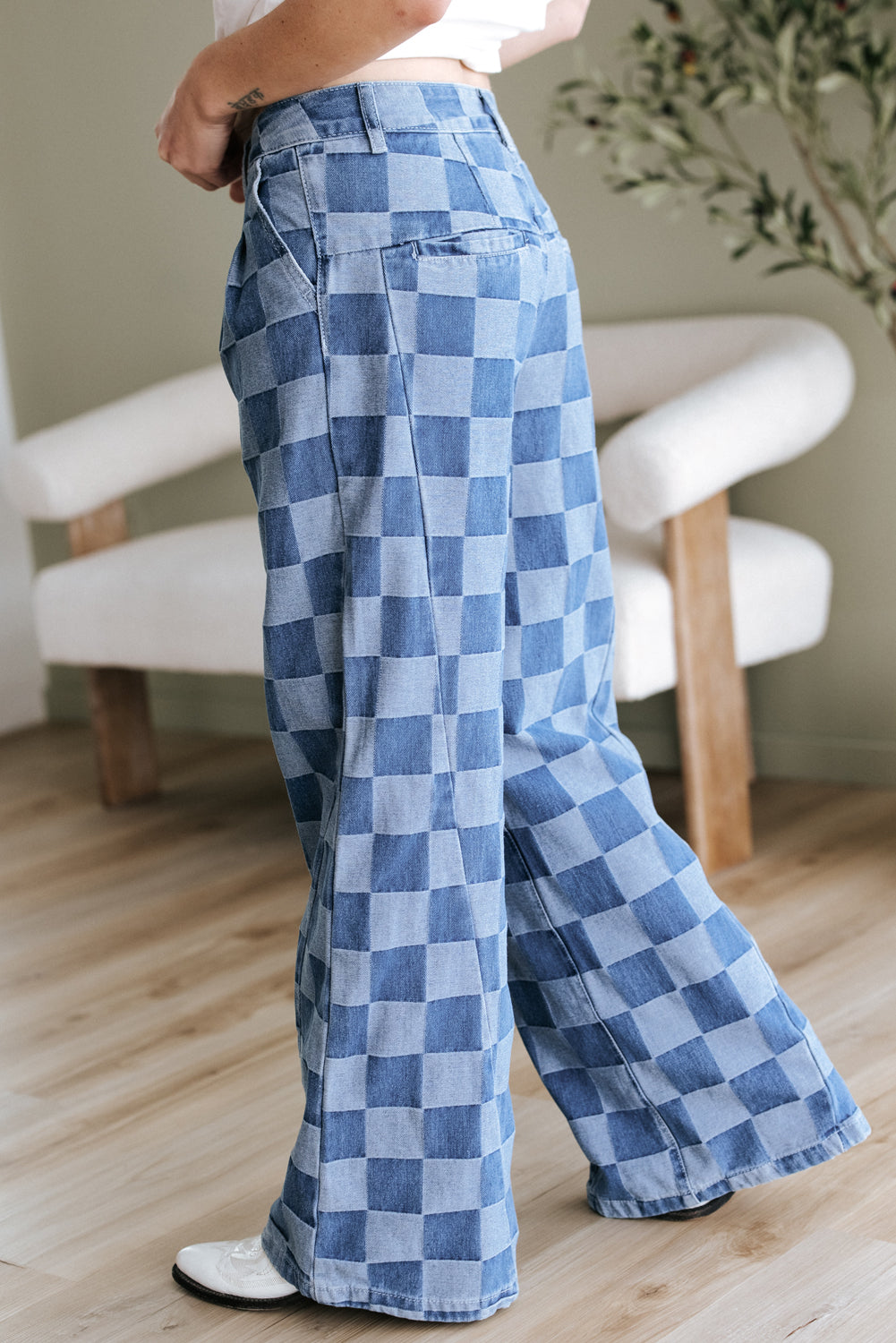 Pantalón Vaquero Cuadros
