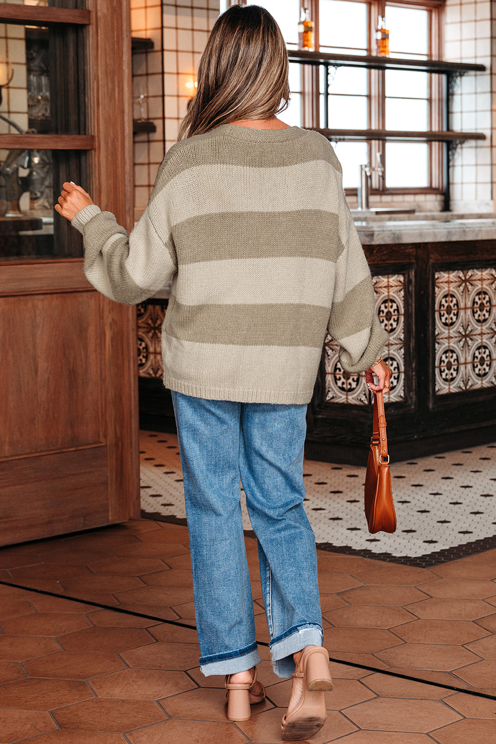 Cardigan Caqui