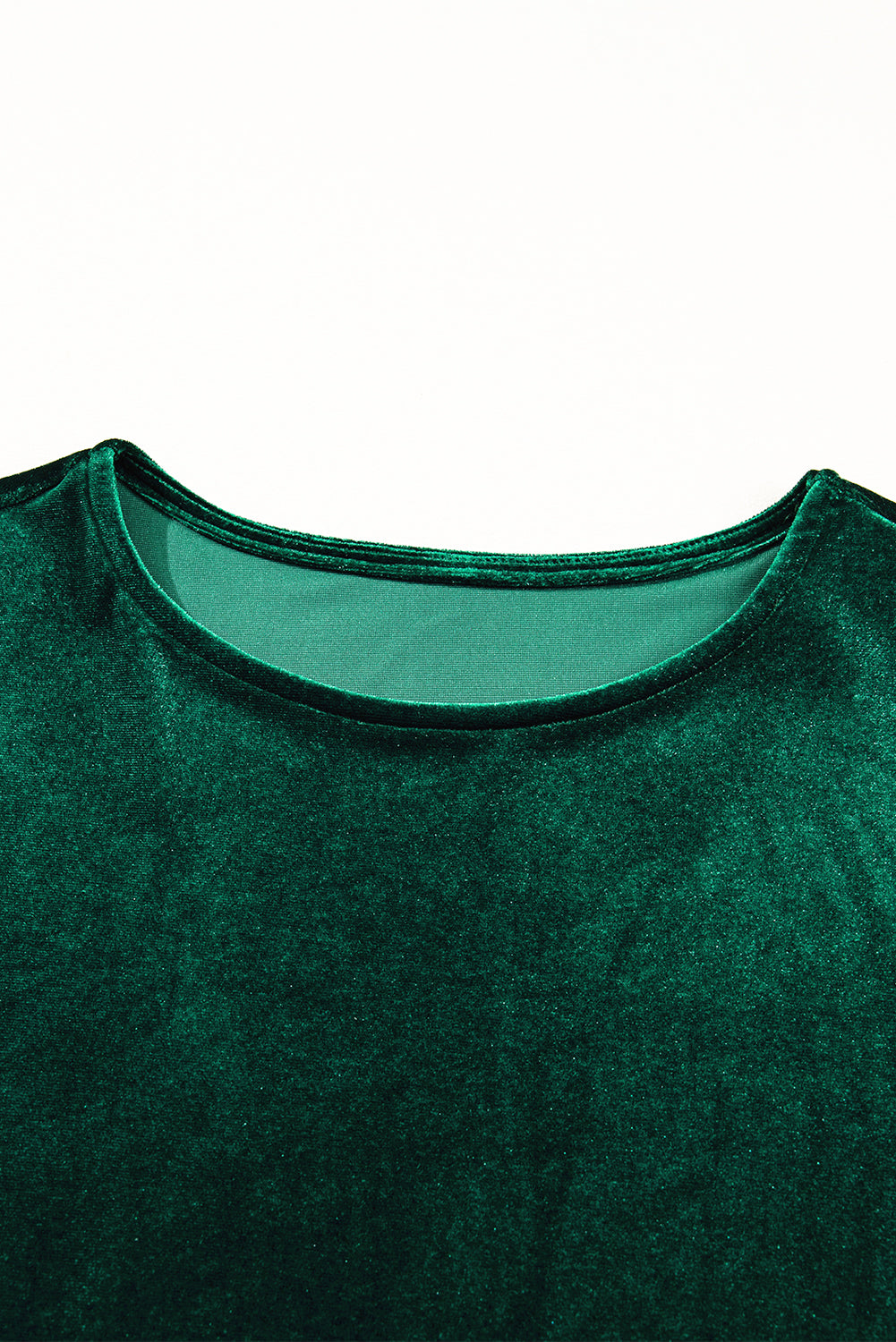 Mini Vestido Verde Aterciopelado