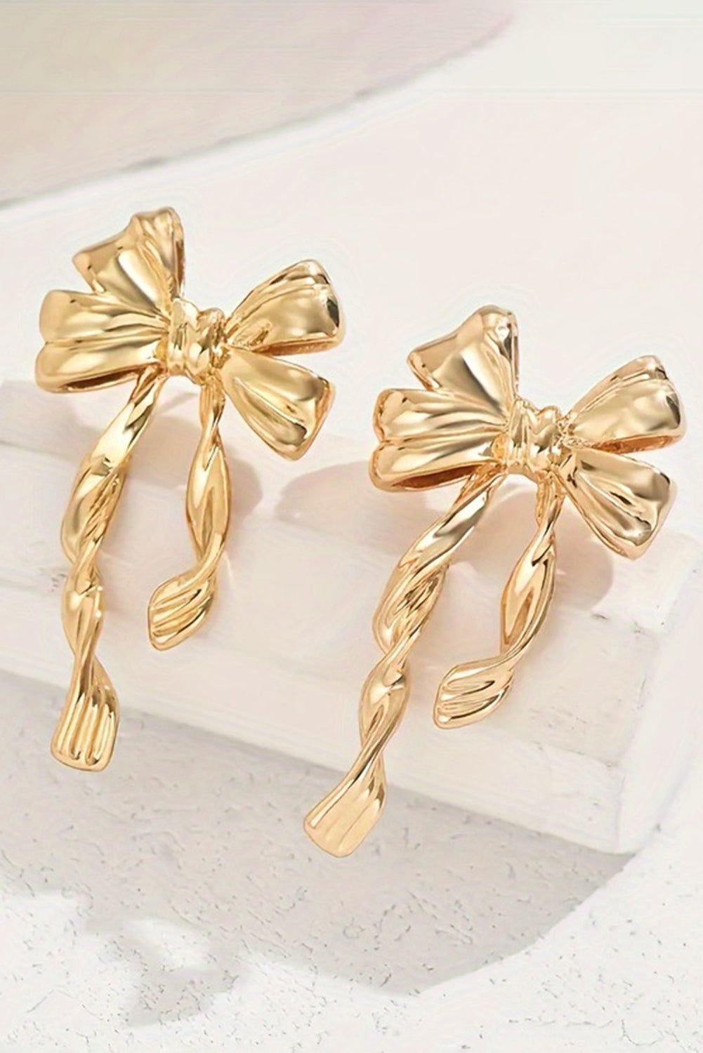 Pendientes Dorados Lazo
