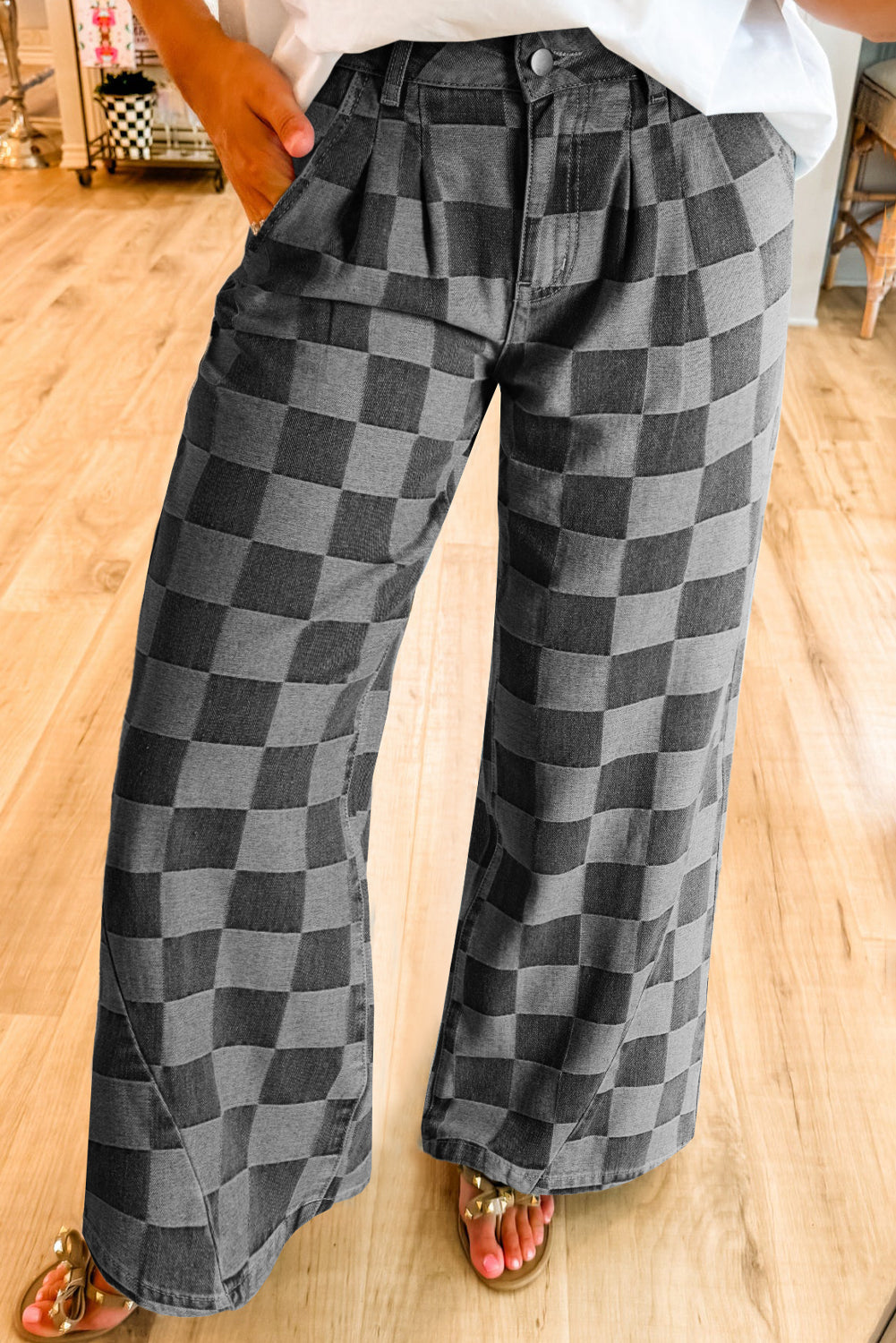 Pantalón Vaquero Cuadros