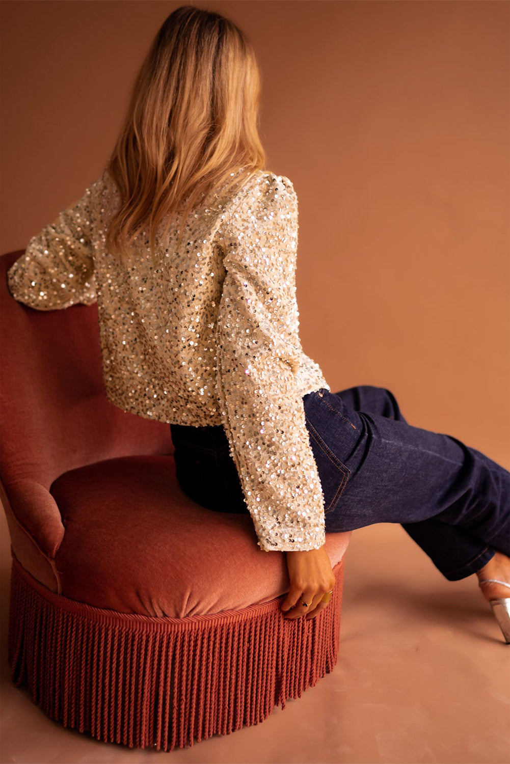 Chaqueta Lentejuelas Dorada