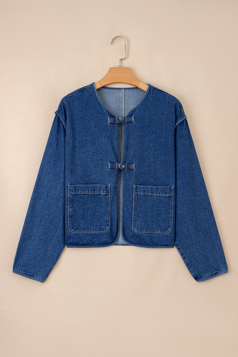 Chaqueta Vaquera Azul Corte Recto