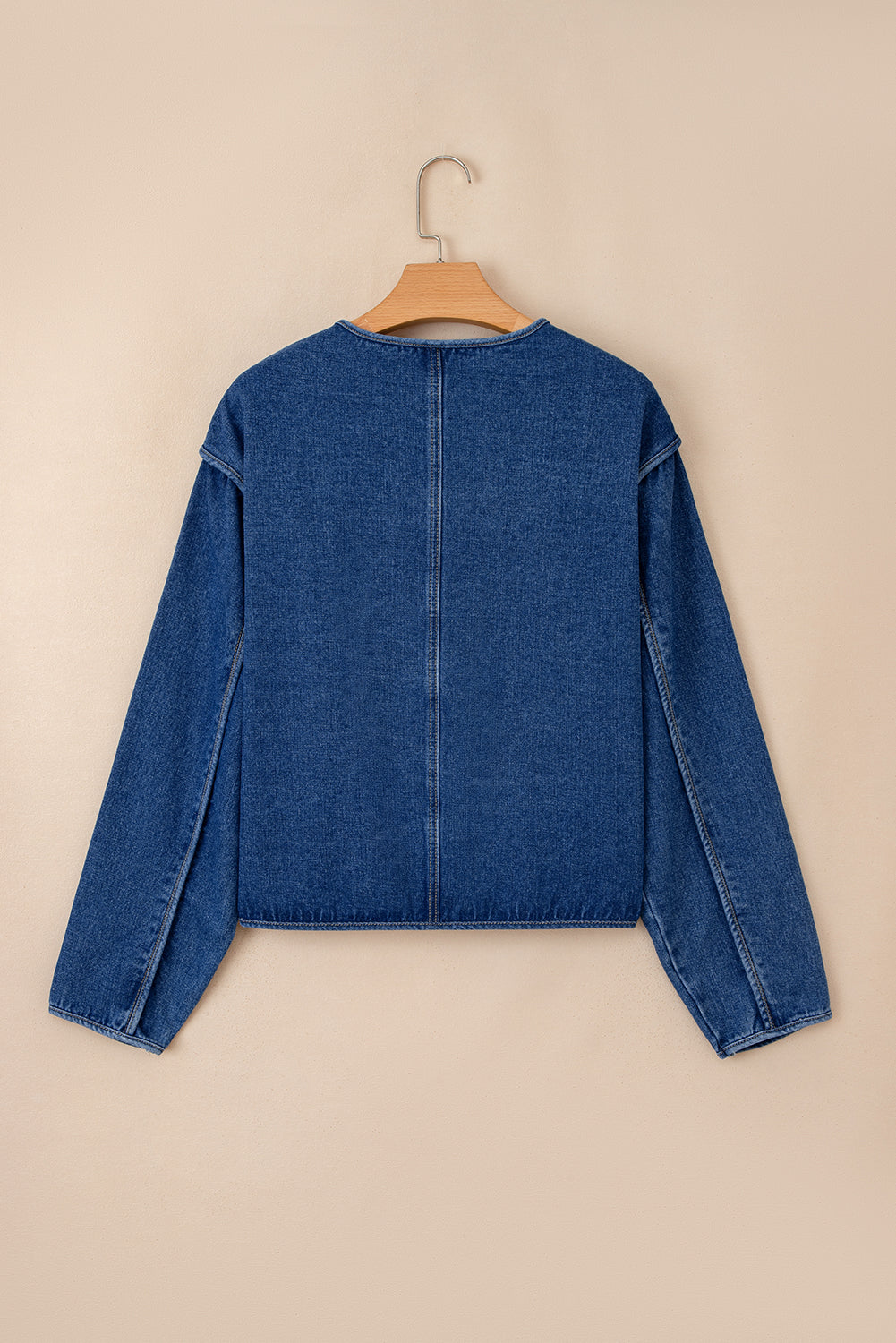 Chaqueta Vaquera Azul Corte Recto