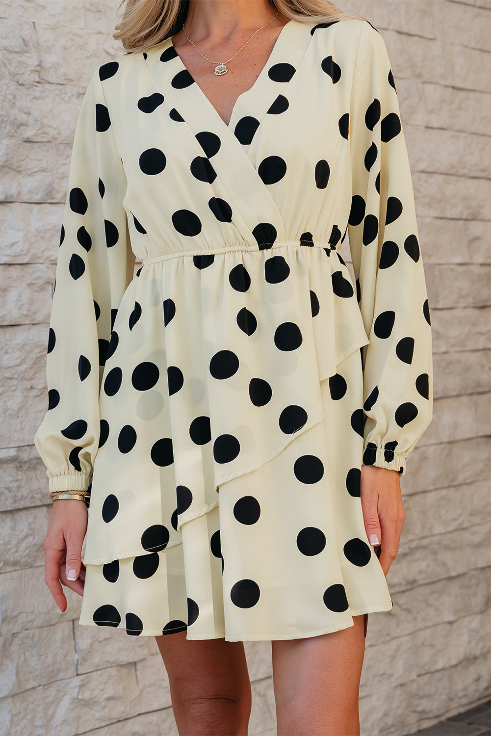 Vestido Lunares Manga Larga