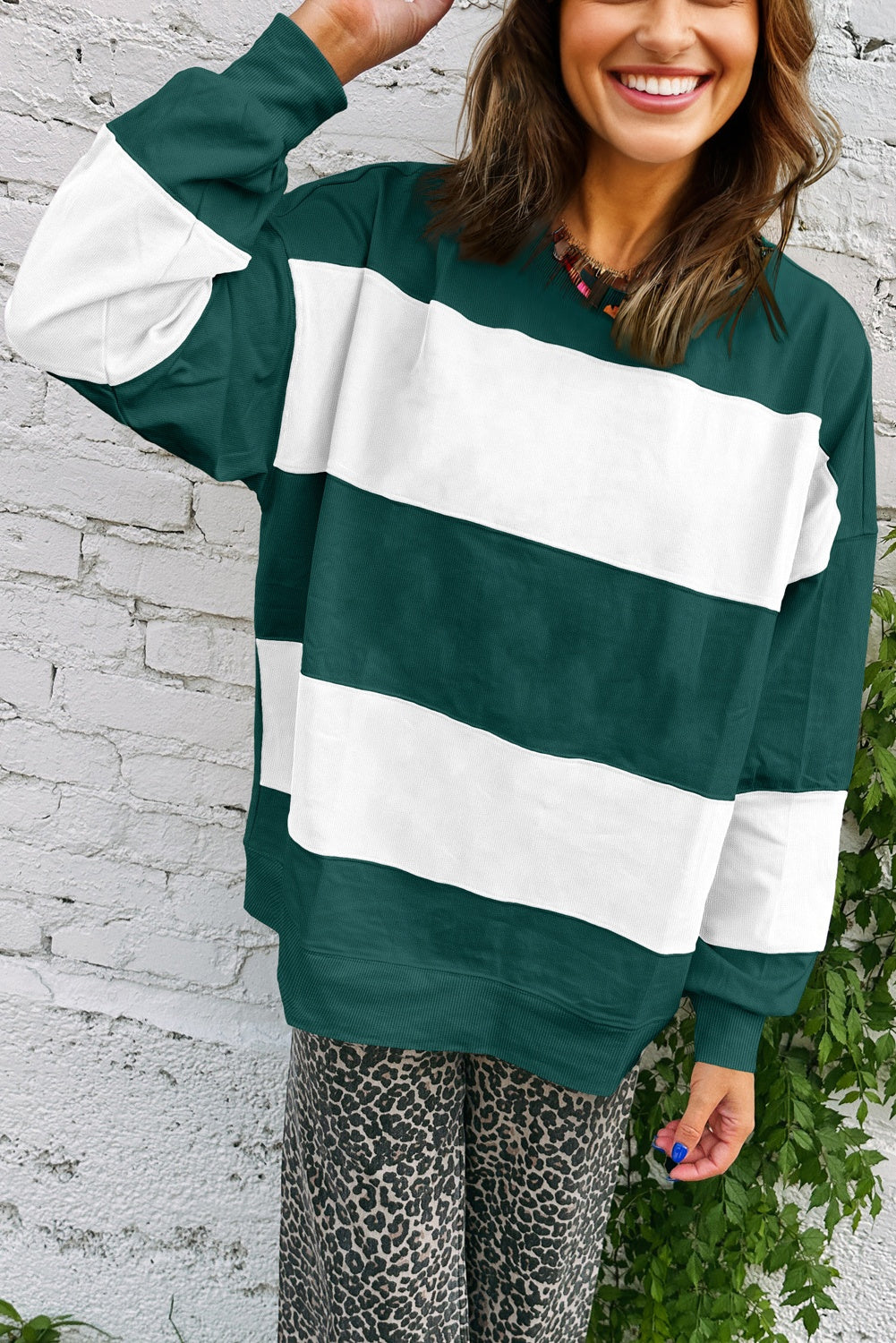Sudadera Verde y Blanca