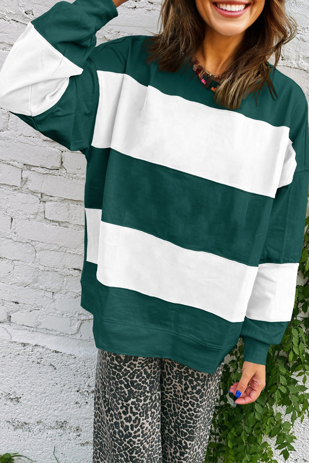 Sudadera Verde y Blanca