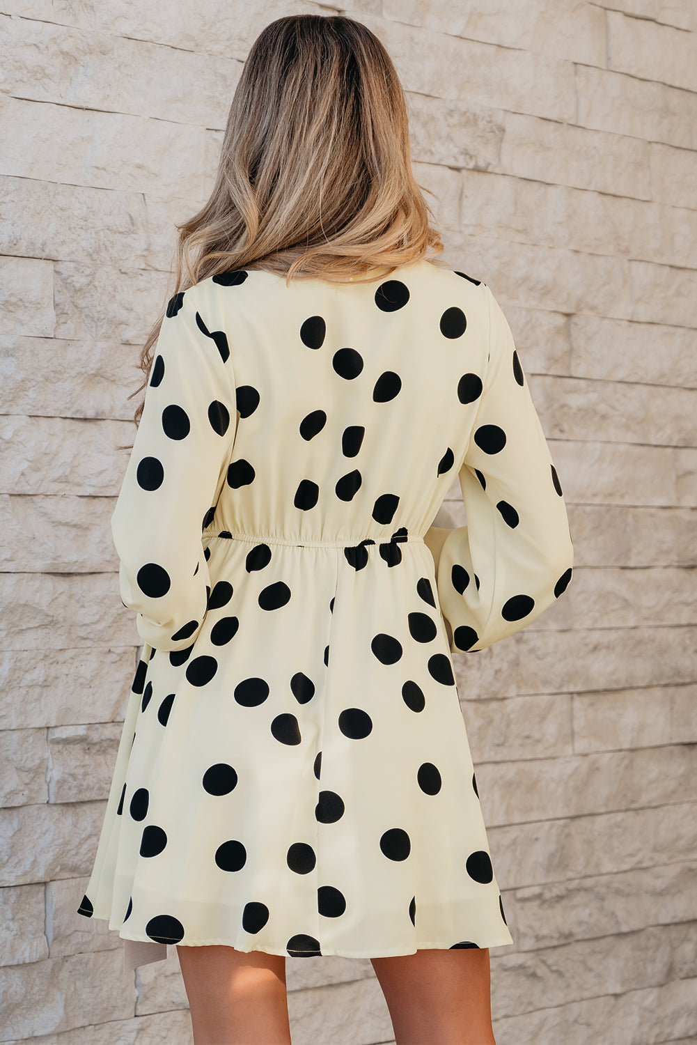Vestido Lunares Manga Larga