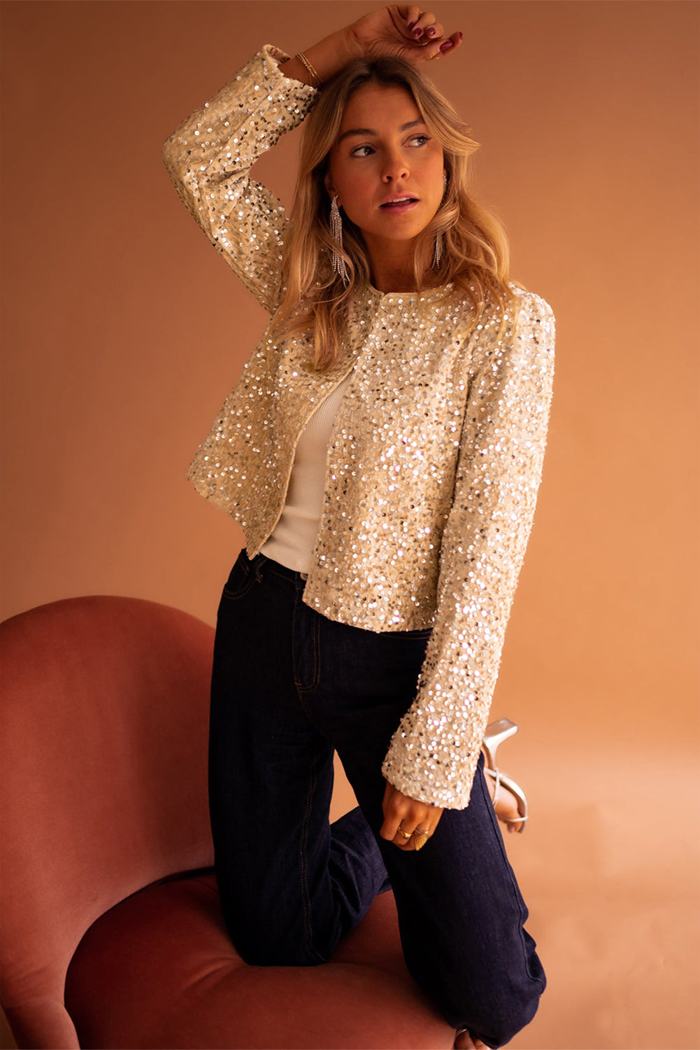 Chaqueta Lentejuelas Dorada