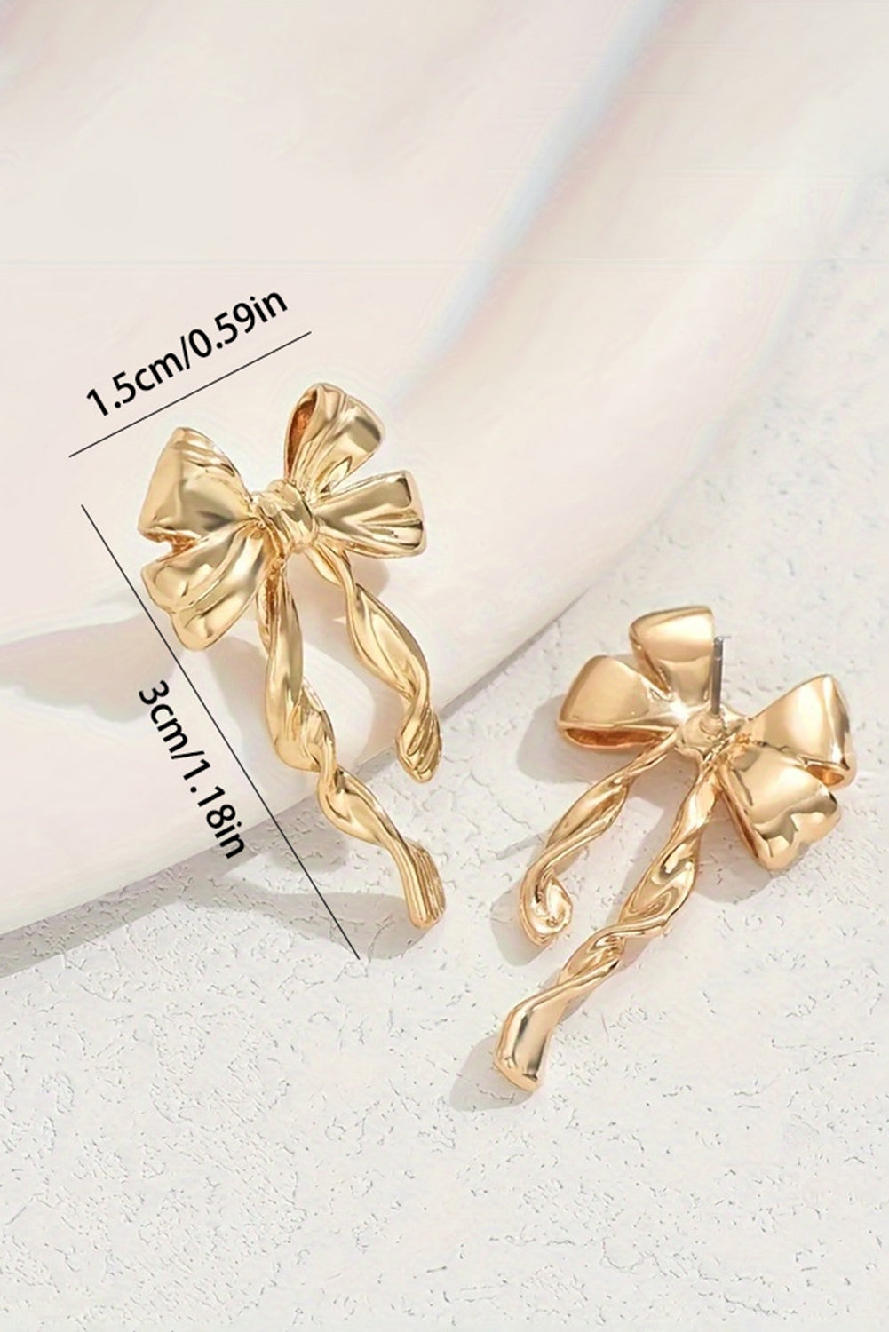 Pendientes Dorados Lazo