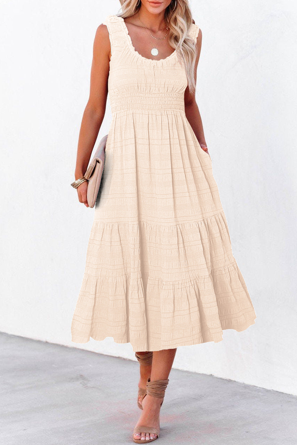 Verde Midi Vestido