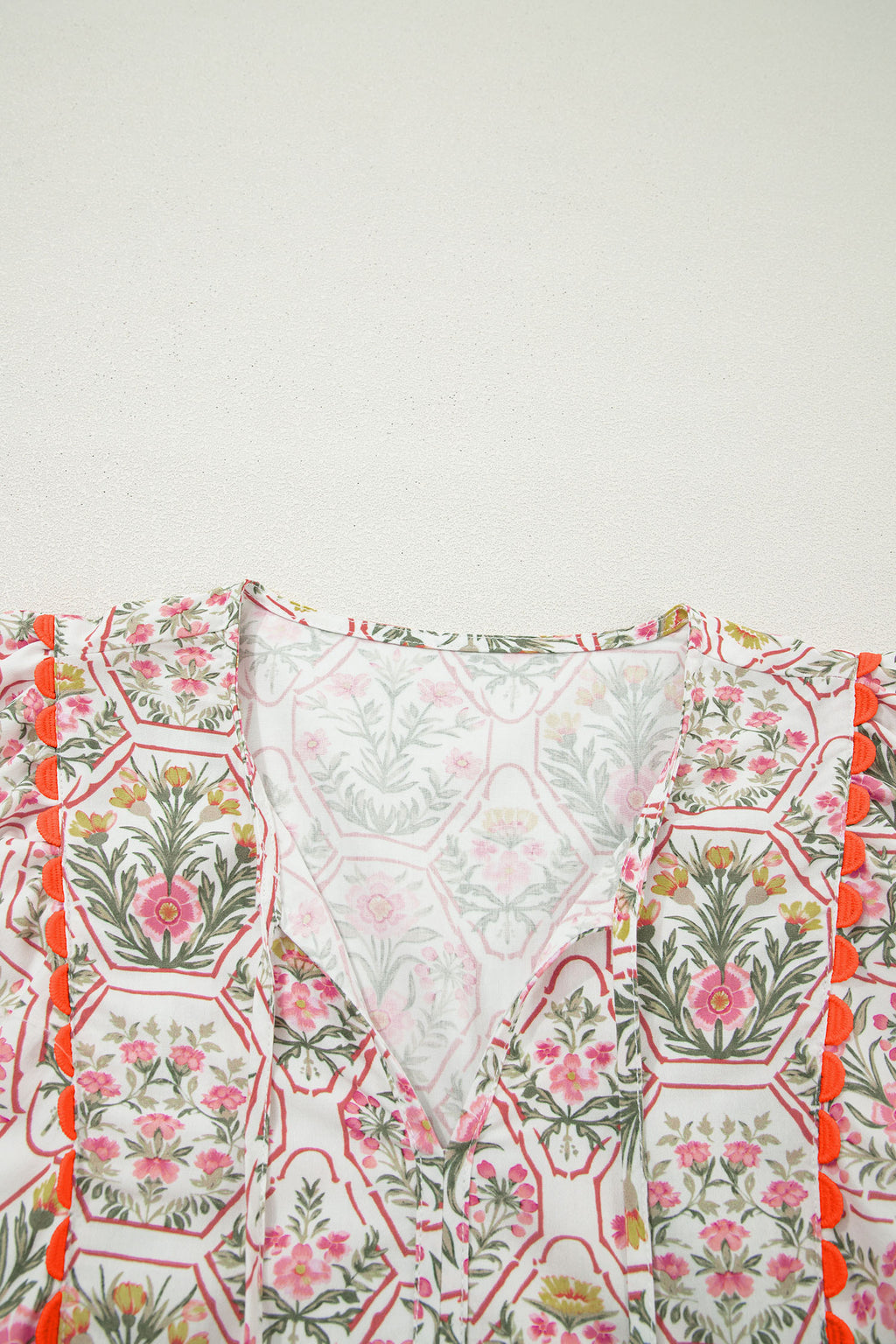 Mini Vestido Rosa Floral