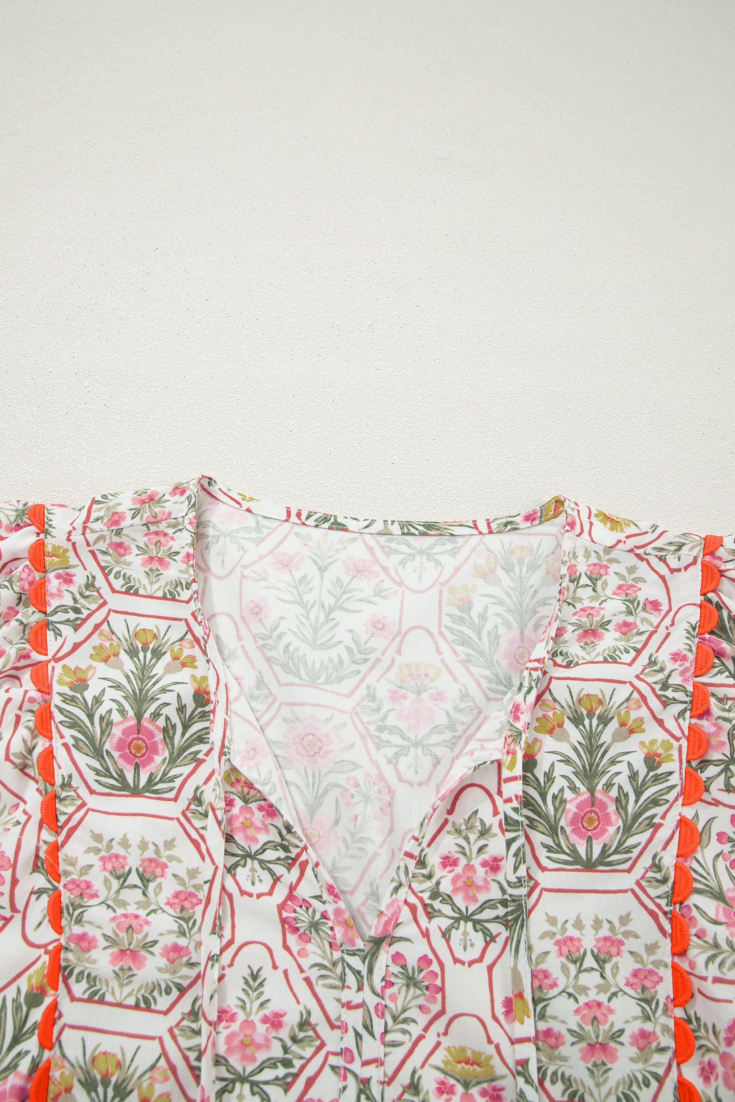 Mini Vestido Rosa Floral