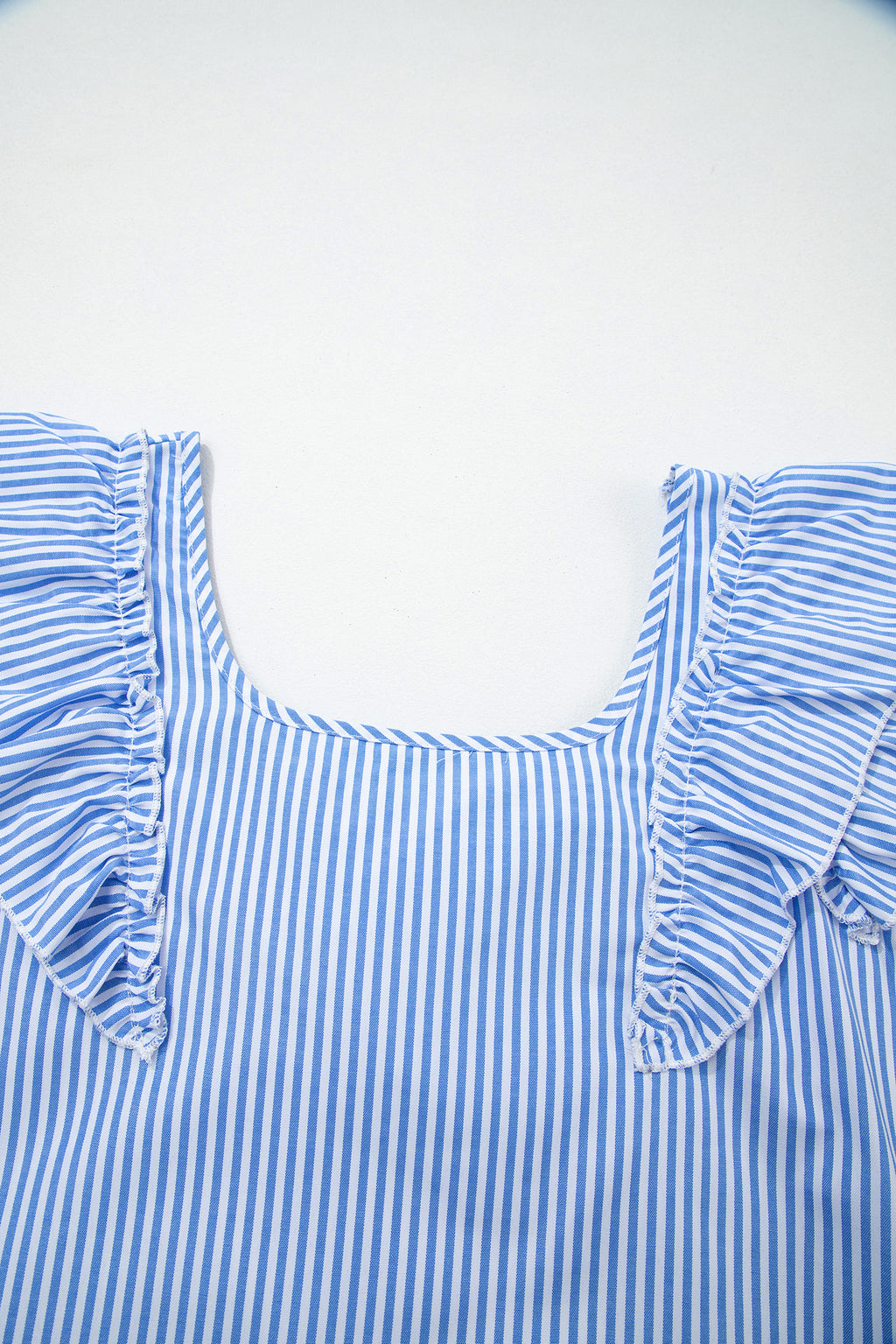 Blusa Azul Cielo a Rayas
