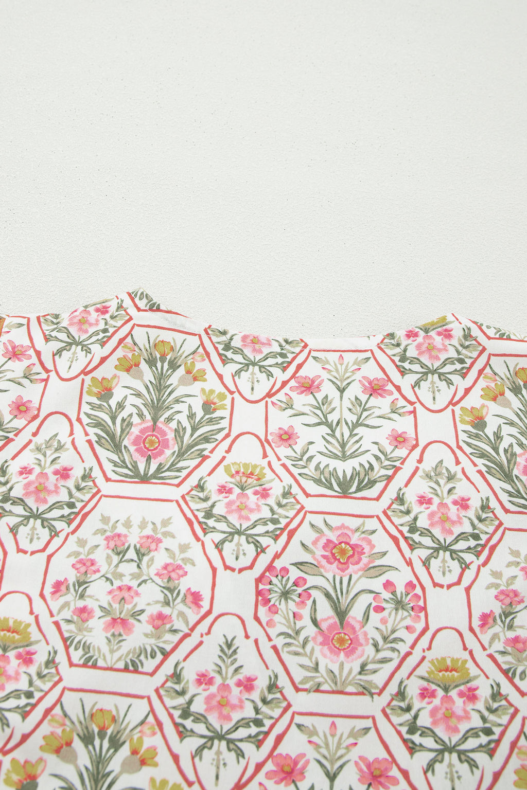 Mini Vestido Rosa Floral