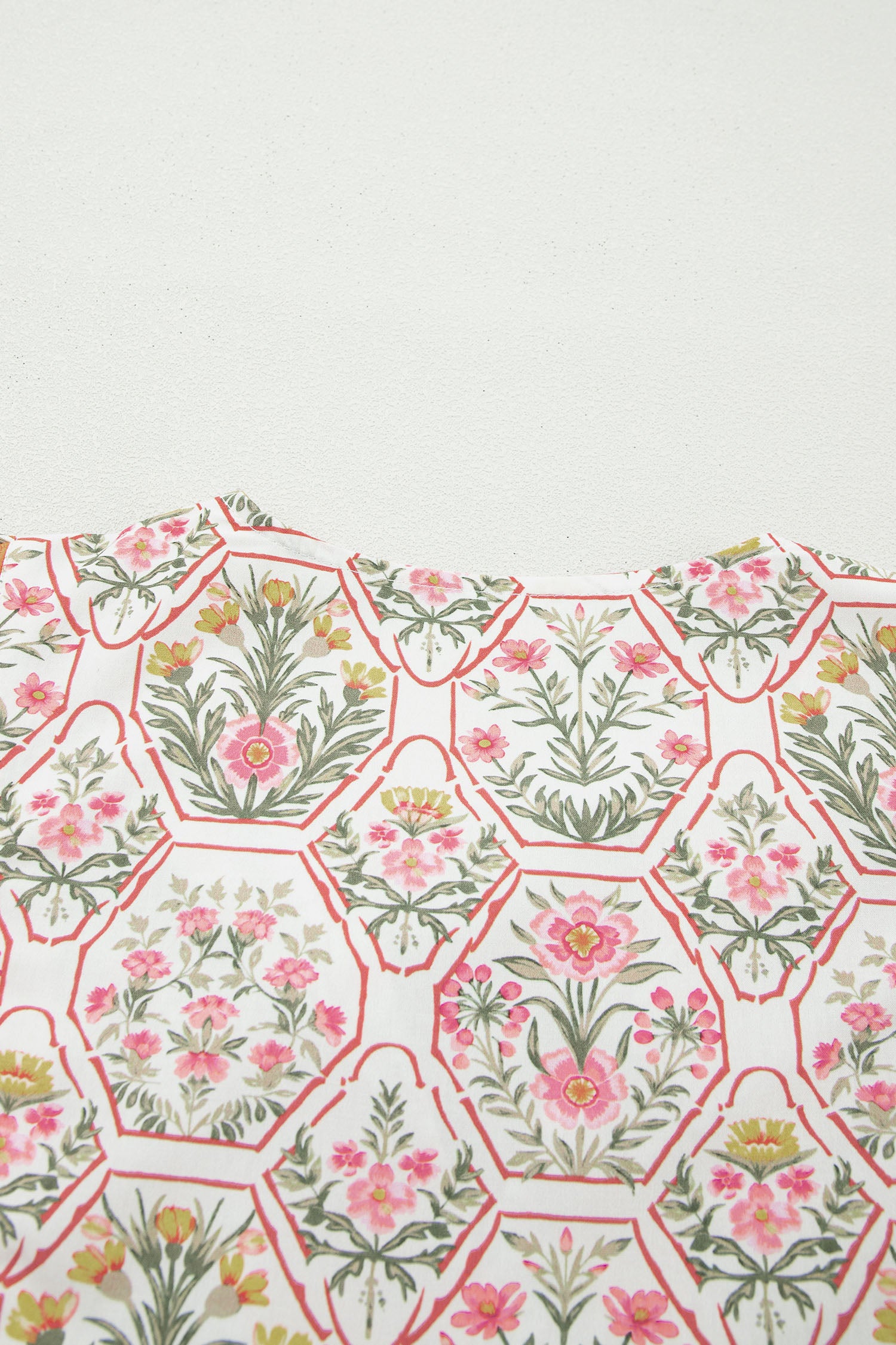 Mini Vestido Rosa Floral