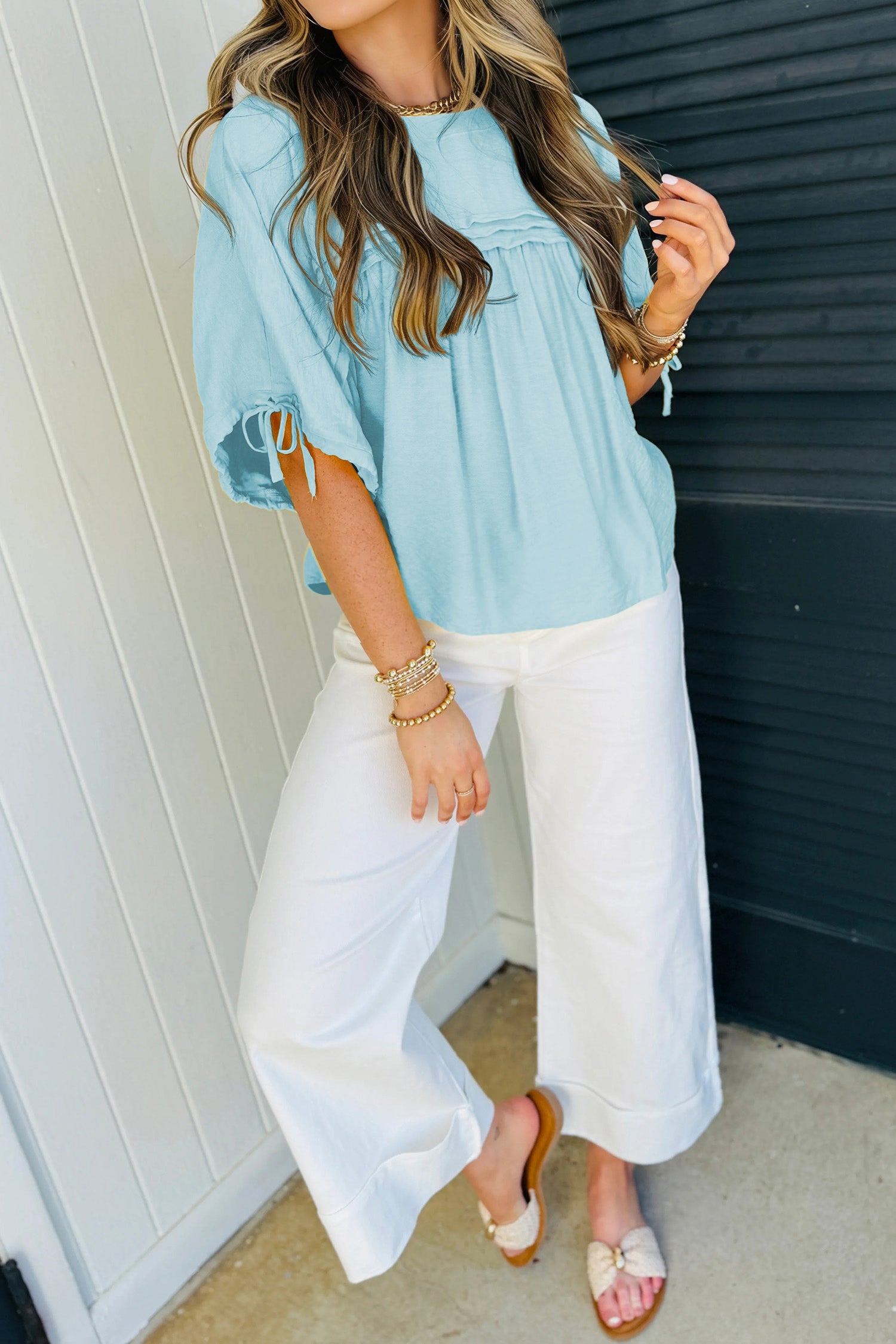 Blusa Amarilla con Lacitos