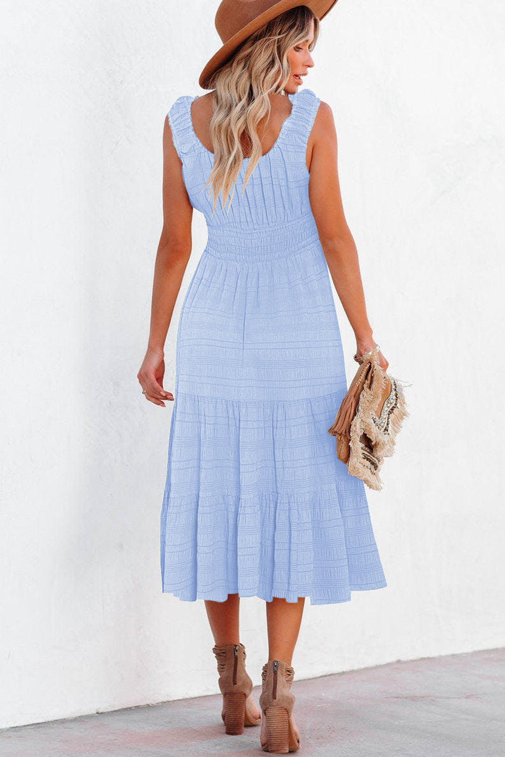 Verde Midi Vestido