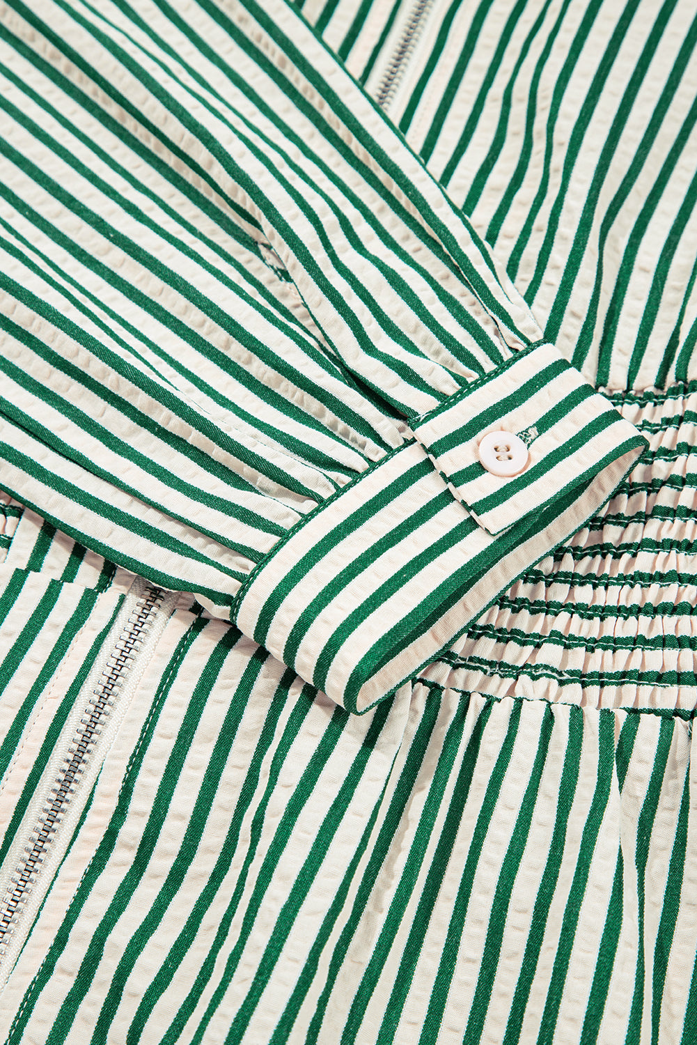 Vestido Rayas Verde Midi