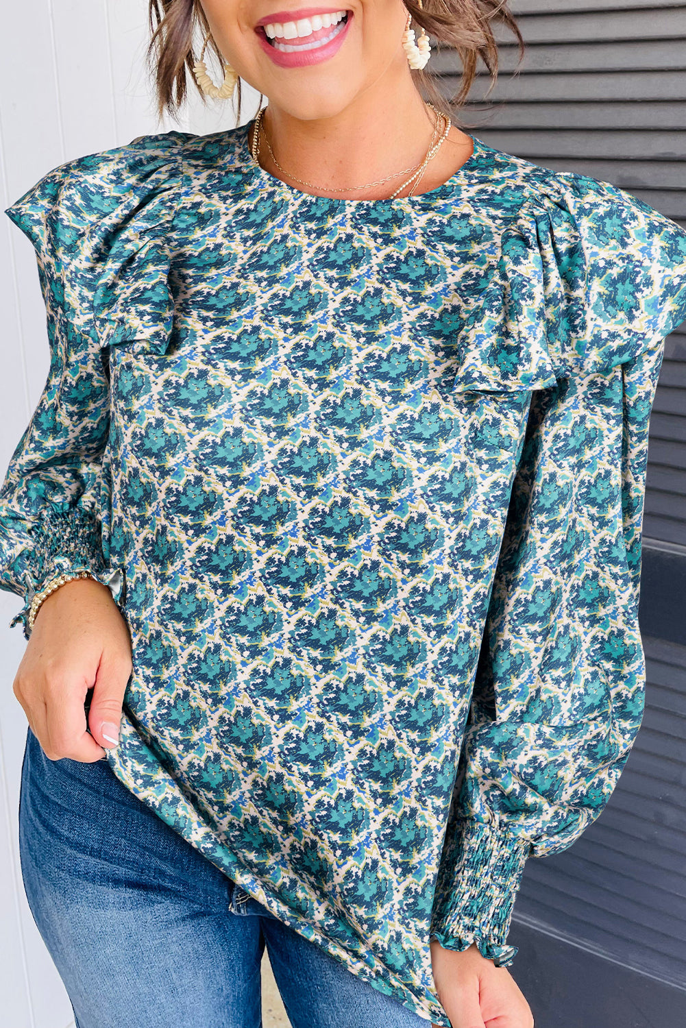 Blusa Manga Larga Verde