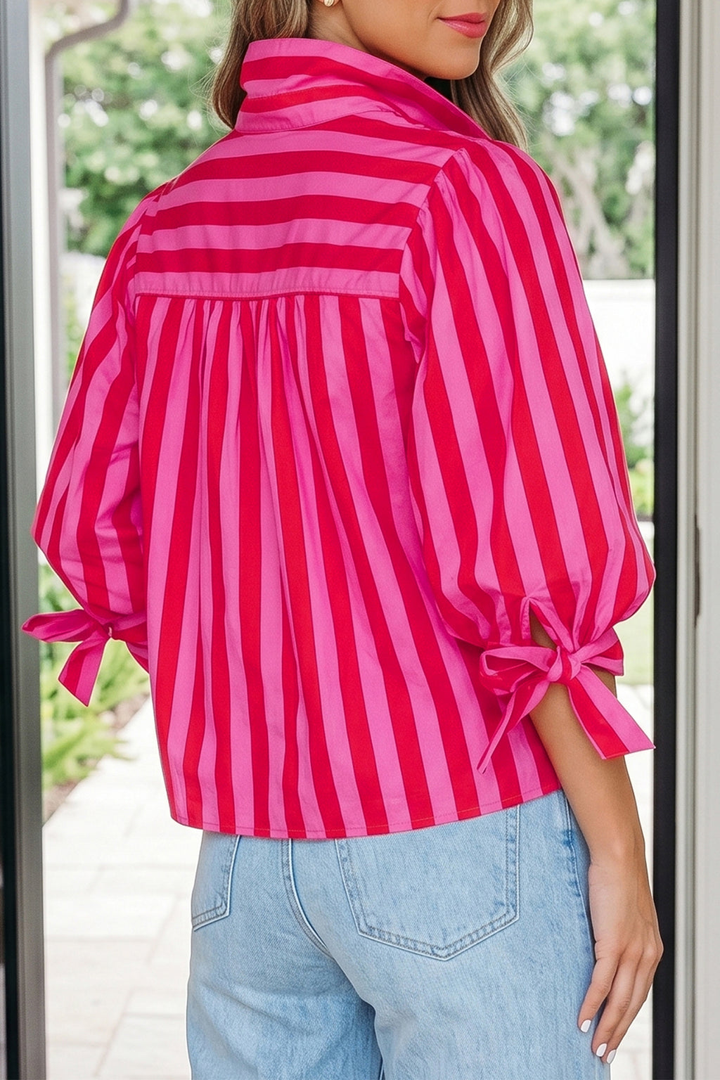 Camisa Roja Rayas