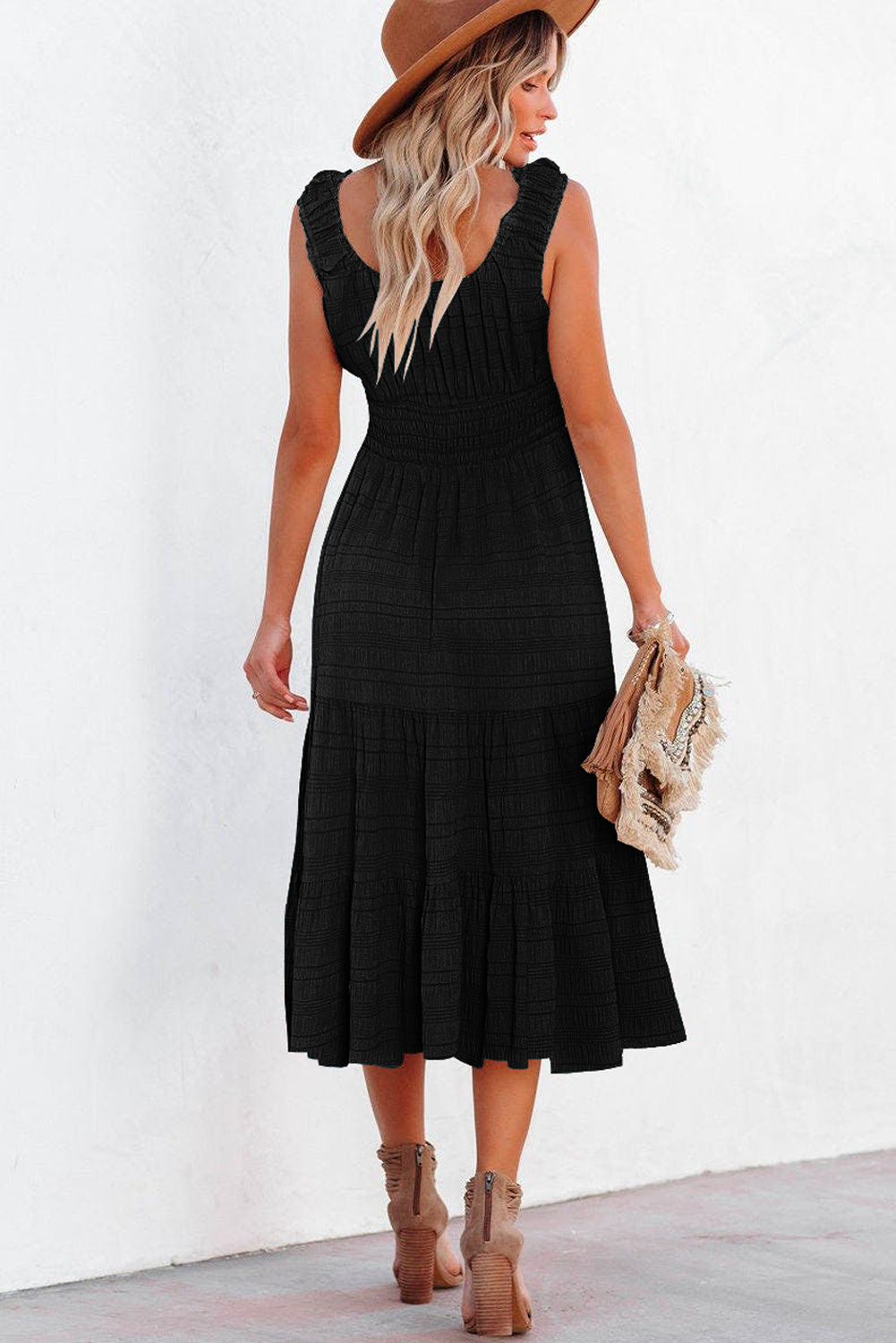 Verde Midi Vestido