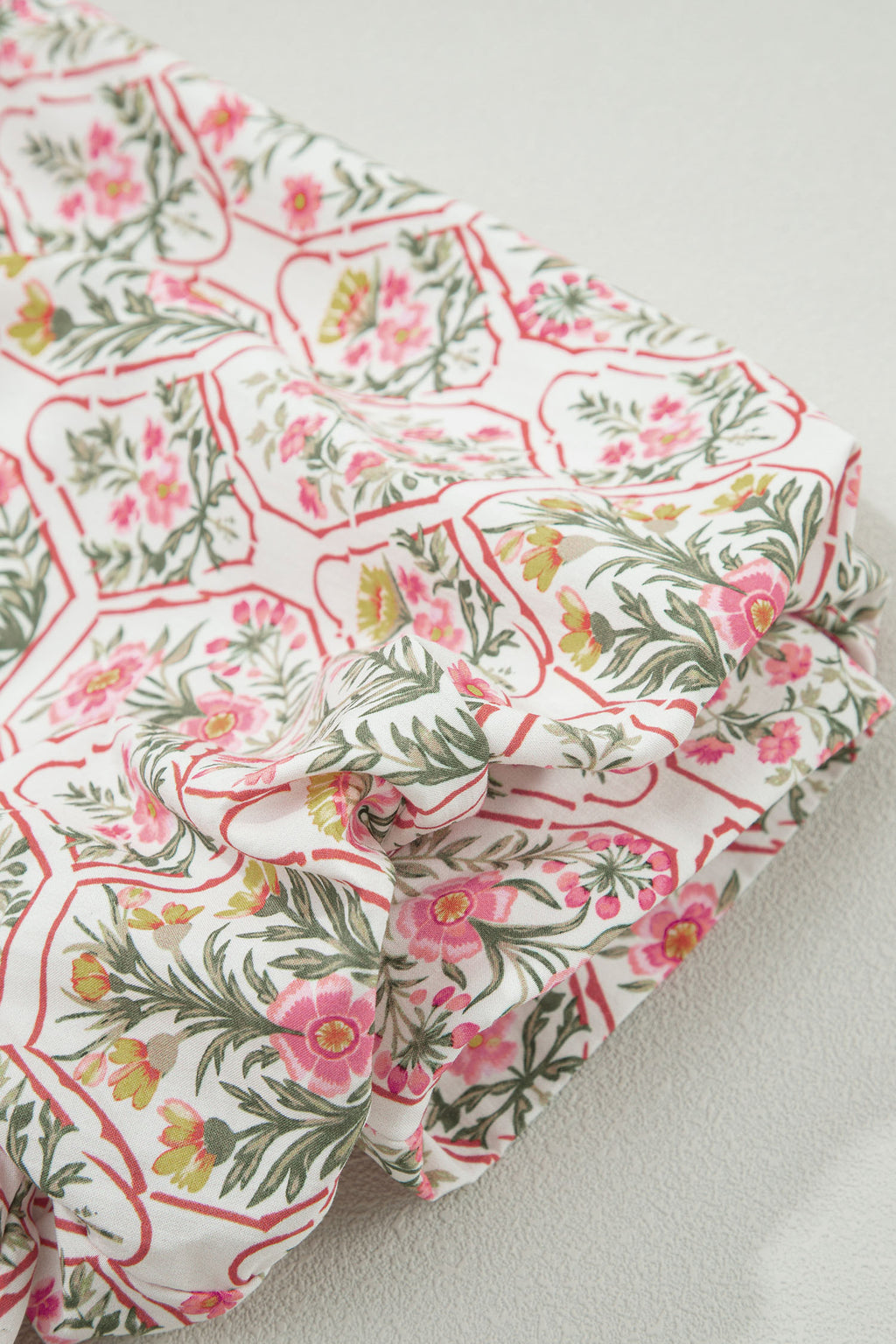 Mini Vestido Rosa Floral