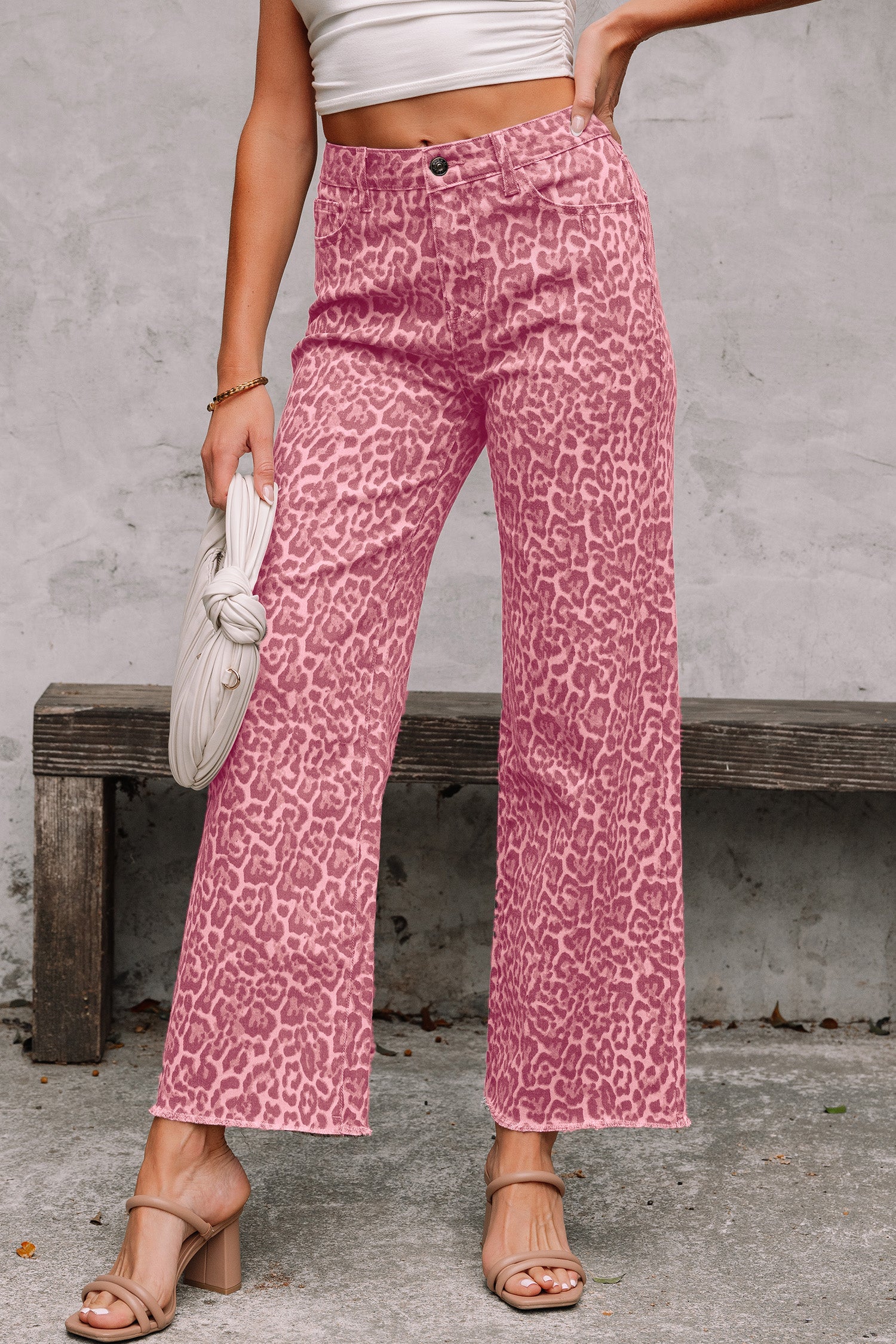 Pantalones Rosa Leopardo