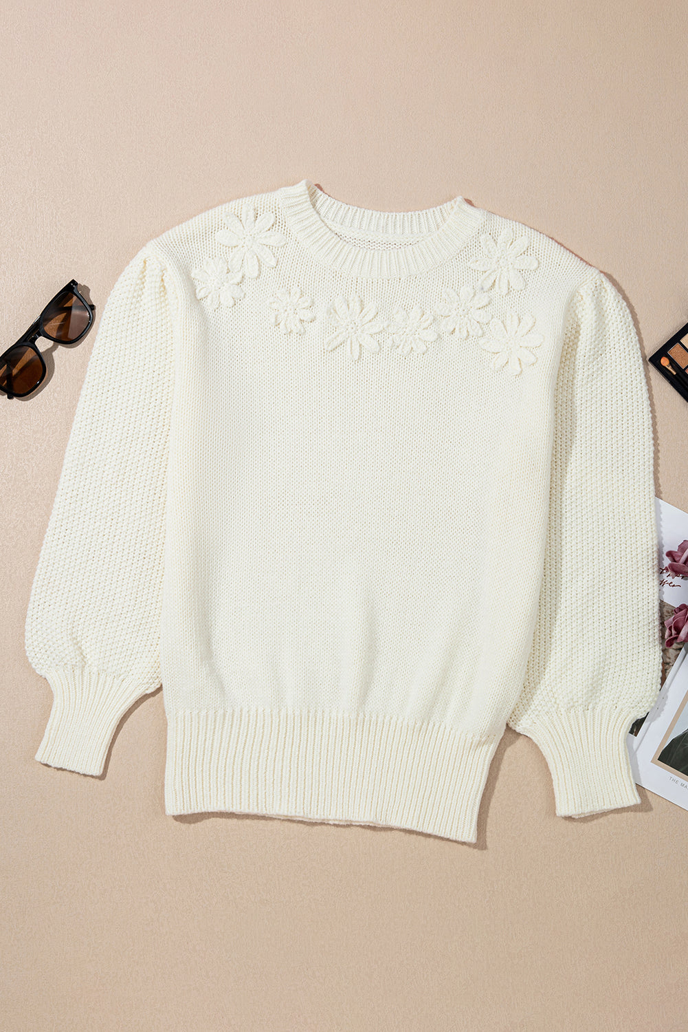 Jersey Blanco Flores