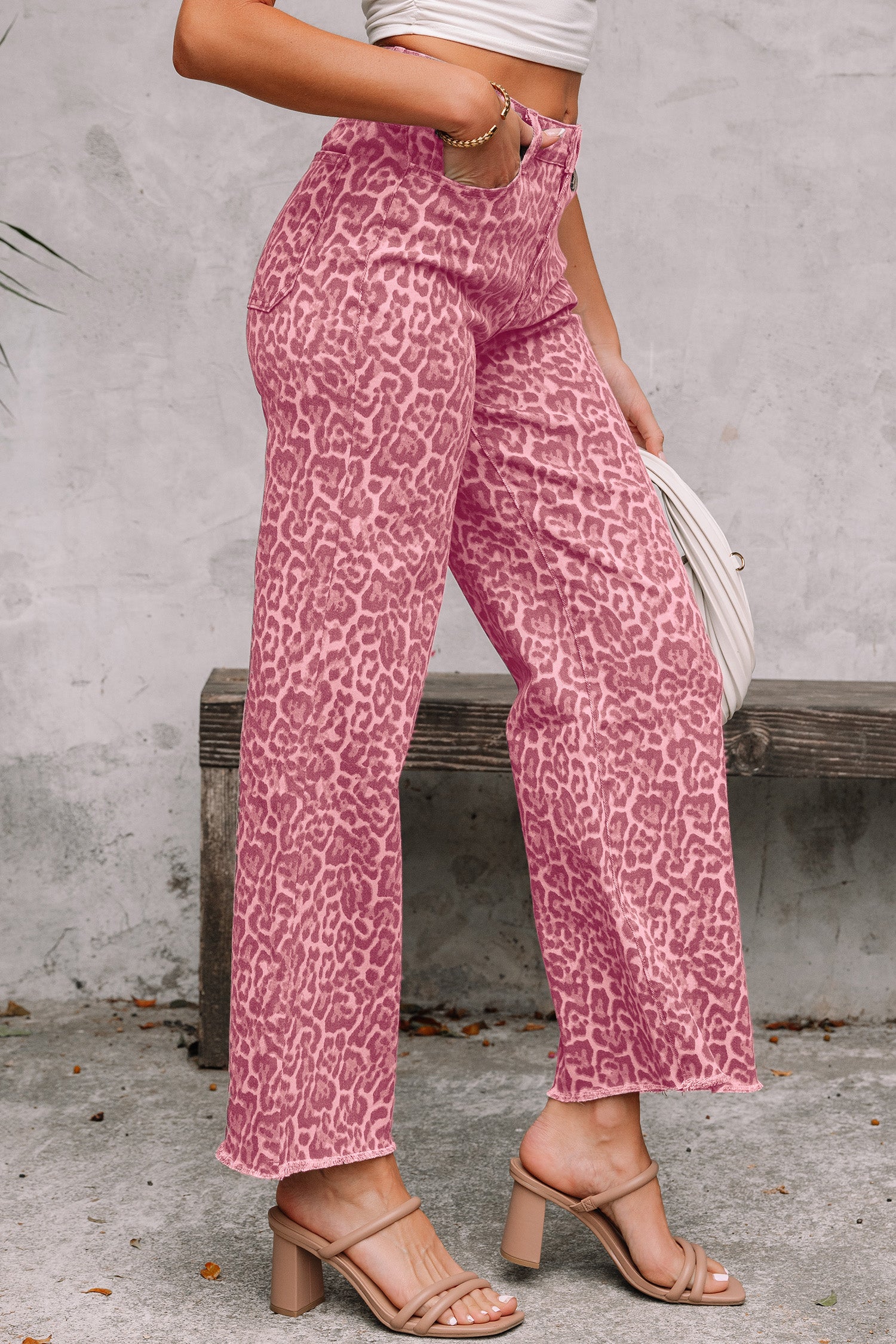 Pantalones Rosa Leopardo