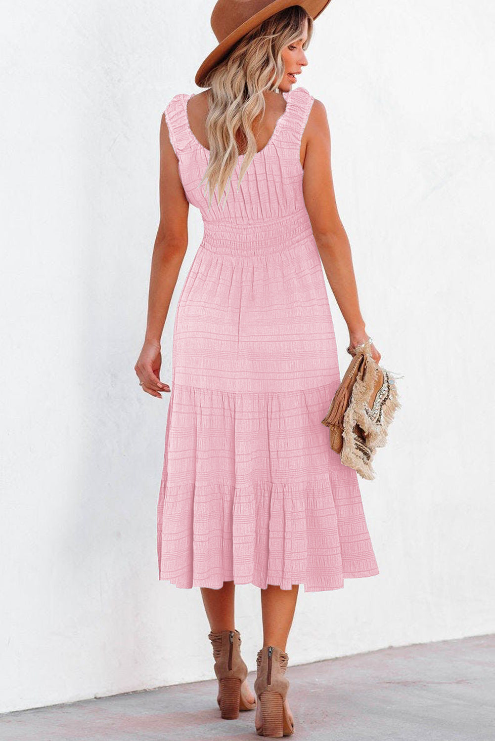 Verde Midi Vestido