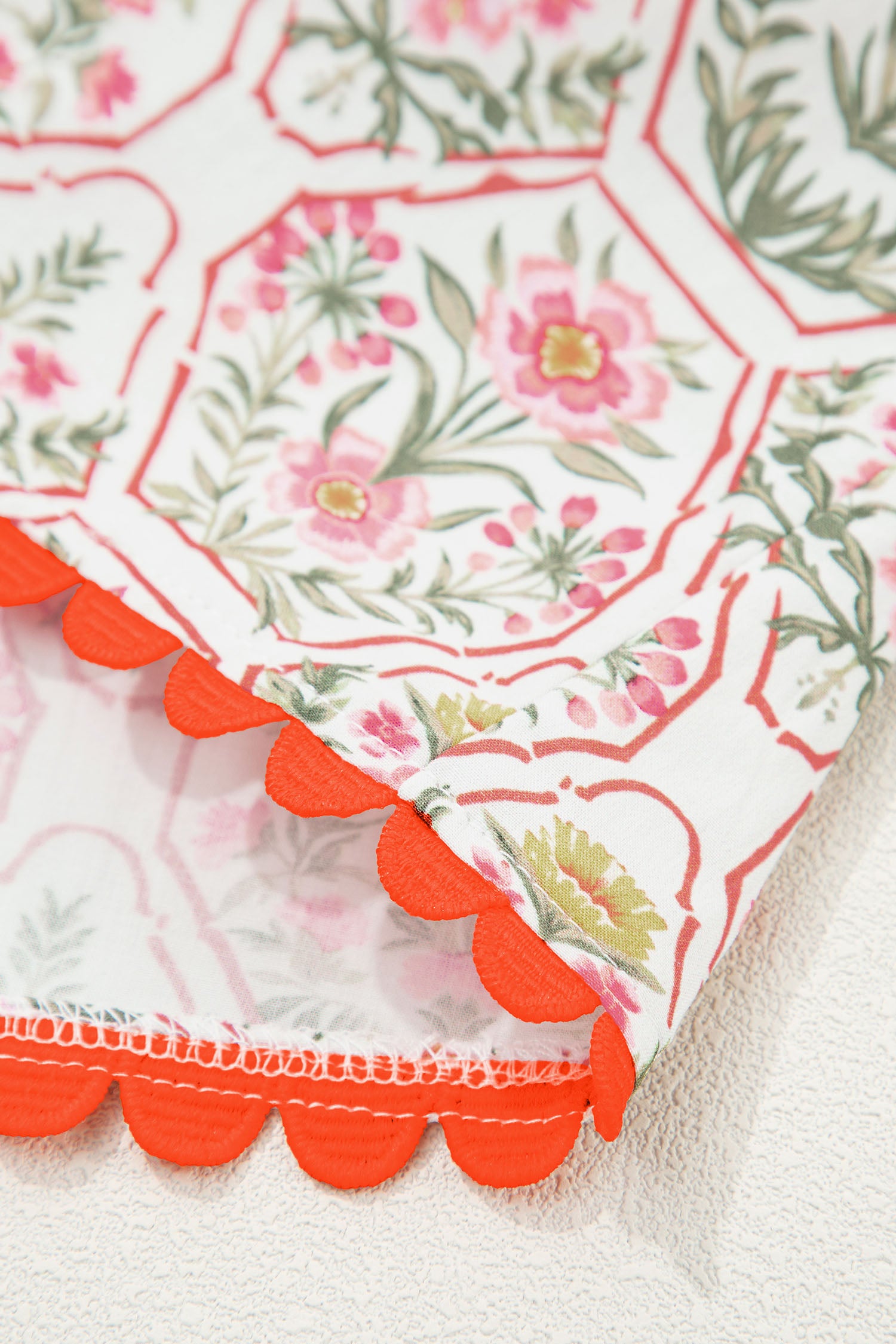 Mini Vestido Rosa Floral