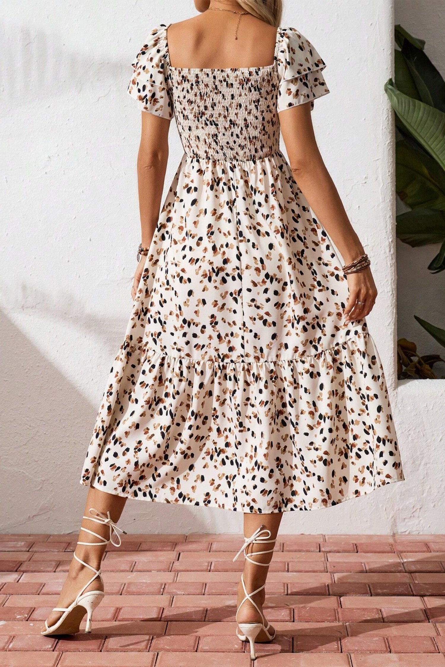 Vestido Beige Floral