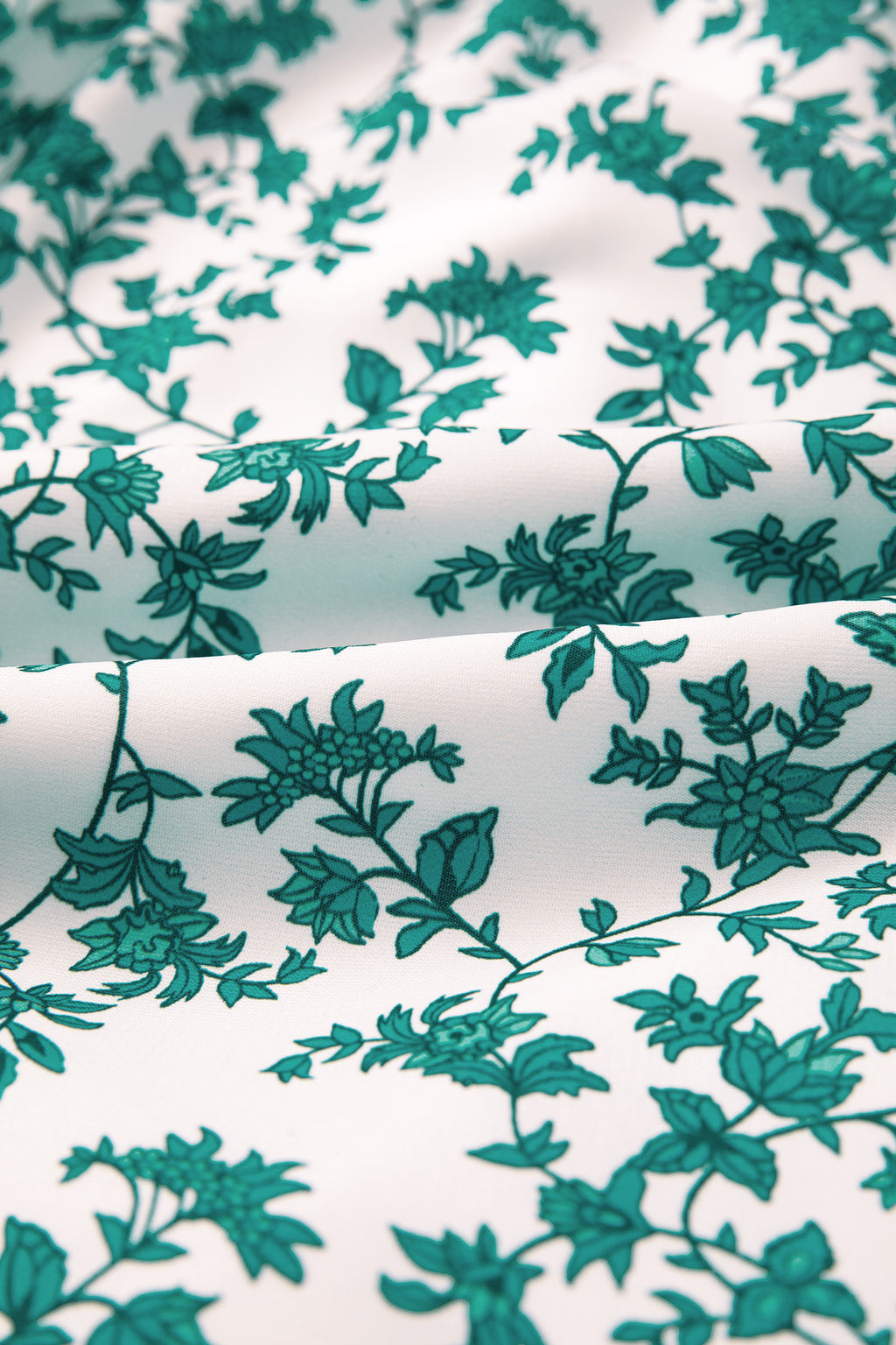 Verde Boho Floral Vestido