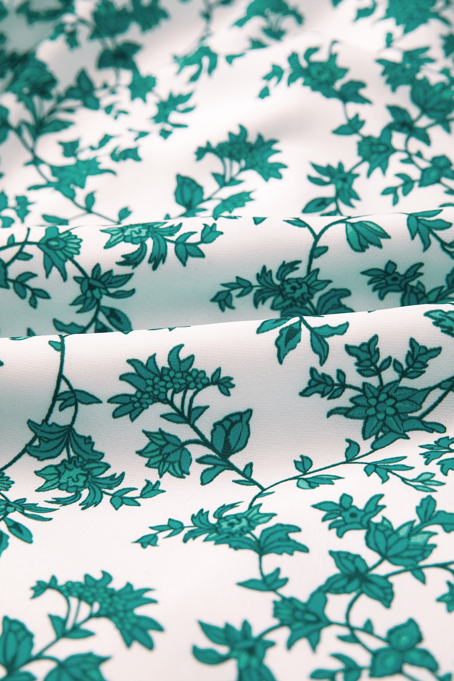 Verde Boho Floral Vestido