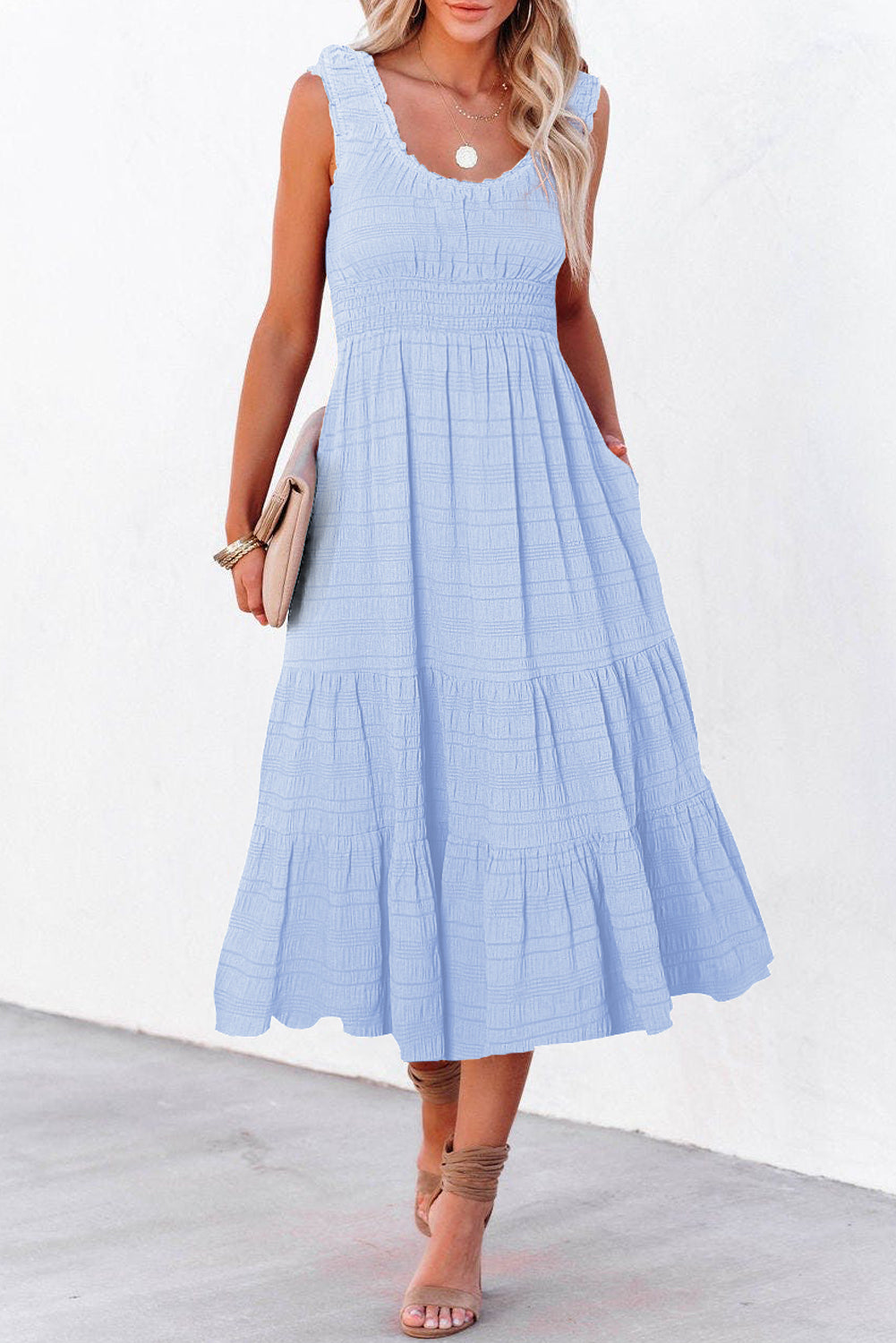 Verde Midi Vestido